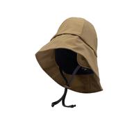 Mikk-line Wasserdichter Regenhut für Kinder | Regenmütze Kinder mit UV-Schutz & Kinnriemen | Winddichte und Wasserdichter Hut für Jungen und Mädchen | Braun Outdoor-Hut für Herbst & Winter