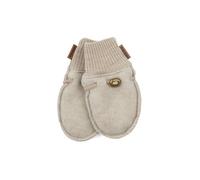 mikk-line Wollfäustlinge in Beige - Größe 74/80 | Baby Handschuhe