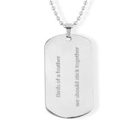 Mikovivi Halskette Birds of a Feather, Merch aus Edelstahl mit Singer-Album-inspiriertem Flanell-Anhänger Halskette Schmuck Geschenke für Konzertfans