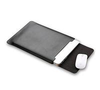ele ELEOPTION Mikrofaser Leder Laptop Sleeve Slim Case Cover Luxus PU Ledertasche Elagant Schutzhülle integriert Mousepad kompatibel mit 13,3" Macbook Air und Macbook Pro & Pro Retina