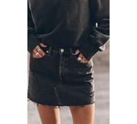 Mikuta The Black Slit Denim Skirt Größe: L | Jeansröcke Outlet | Damen | Schwarz
