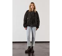 Mikuta The Black Sparkly Tweed Bomber Jacket Größe: XL | Bomberjacken Outlet | Damen | Schwarz