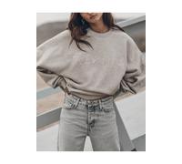 Mikuta The Grey Embroidered Standard Sweater Größe: XS | Pullover Outlet | Damen | Grau