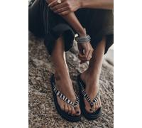 Mikuta The Zebra Leather Sandals White Größe: 37 | Flip-Flops Outlet | Damen | Weiß