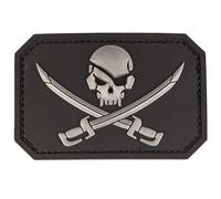 Mil-Tec - 3D Pirate Skull - Aufnäher - Black