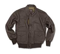 Mil-Tec - US A2 Leather Flight Jacket Brown - Jacke S