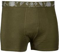 Mil-Tec Boxershorts Skull 2er Pack oliv, Größe L, Herren, Baumwolle
