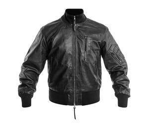 Mil-Tec - BW German Leather Flight Jacket - Lederjacke - Black 50
