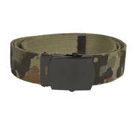 Mil-Tec Hosengürtel Textil 30 mm Flecktarn Cotton Black Buckle