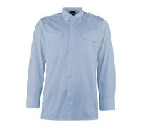 Mil-Tec Diensthemd Langarm• Klassisches Uniformhemd für Behörden, Security & Vereine • Robustes Twill-Gewebe • Schultersystem mit abnehmbaren Klappen • Hellblau