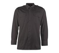 Mil-Tec Diensthemd Langarm• Klassisches Uniformhemd für Behörden, Security & Vereine • Robustes Twill-Gewebe • Schultersystem mit abnehmbaren Klappen • Schwarz
