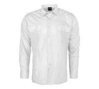 Mil-Tec Pilotenhemd 10931007 – Langarm Unisex Weiß Größe M