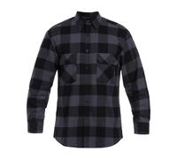 Mil-Tec - Flannel Shirt Light Longsleeve - Hemd - Black/Gray XXL