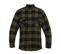 Mil-Tec - Flannel Shirt Light Longsleeve - Hemd - Black/Olive 3XL