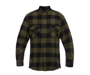 Mil-Tec - Flannel Shirt Light Longsleeve - Hemd - Black/Olive 3XL