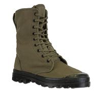 Mil-Tec Französische Canvas Commandostiefel 9-Loch Oliv Schuhgröße 42
