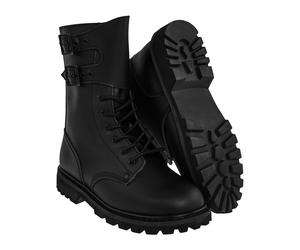 Mil-Tec - French Action Leather Combat Boots - Schuhe - Black 41