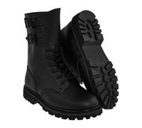 Mil-Tec - French Action Leather Combat Boots - Schuhe - Black 42