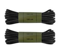 Mil-Tec - Gewachste Schnürsenkel 180 cm Black - 2 Paar