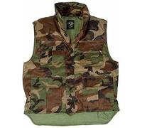 Mil-Tec Ranger Weste gefüttert woodland, Größe 3XL, Herren, Synthetik