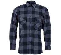Mil-Tec - Flannel Shirt Light Longsleeve - Hemd - Black/Gray XL
