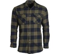 Mil-Tec - Flannel Shirt Light Longsleeve - Hemd - Black/Gray XL