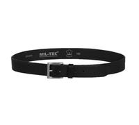 Mil-Tec Hosengürtel Nappa-Leder - Schwarz / 110