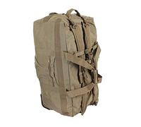 Mil-Tec Kampftrageseesack mit 3 Rollen 118 l Rucksackfunktion Sand, Synthetik