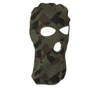 Mil-Tec Kopfhaube Balaclava • Sturmhaube 3-Loch atmungsaktiv • Gestrickte Sturmhaube Winter aus 100% Polyacryl • Outdoor Sturmhauben für Herren & Frauen • Balaclava für Motorrad & Ski • Farbe: Tarn