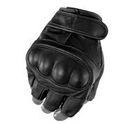 Mil-Tec - Leather - Fingerlose Taktische Handschuhe - Black XXL