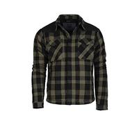 Mil-Tec Herren LUMBERJACKET SCHWARZ/Oliv Jacke, 3XL