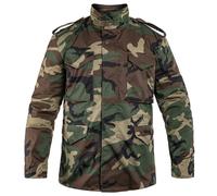 Mil-Tec US Feldjacke M65 T/C mit Futter woodland, Größe S, Herren, Synthetik