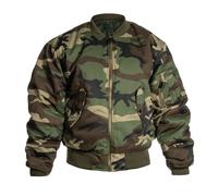 Mil-Tec Herren Bomberjacke MA-1 Flieger Woodland 3XL