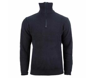 Mil-Tec Marine Pullover Troyer - Schwarz / M Herren
