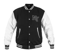 Mil-Tec NY Baseball Blouson Jacke schwarz, Größe S, Herren, Synthetik