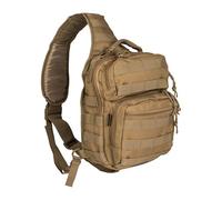 Mil-Tec One Strap Assault Pack (S) • Sling Bag mit MOLLE-System • Taktische Molle Tasche • Militär Rucksack • Kompakte Crossbody Schultertasche für Wandern, Reisen, Alltag • Umhängetasche in Coyote