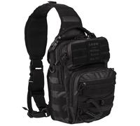 Mil-Tec One Strap Assault Pack Small Tactical Black, Synthetik