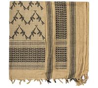 Mil-Tec Original Shemagh Halstuch 110 x 110 cm • 100% Baumwolle • Taktisches Palästinensertuch • Multifunktionstuch für Outdoor, Bushcraft & Freizeit