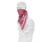 Mil-Tec Halstuch Shemagh 110X110 Cm Weiss/Rot