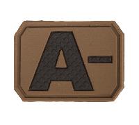 Mil-Tec PATCH 3D BLOOD A NEGATIV dark coyote 16831219