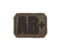 Mil-Tec PATCH 3D BLOOD AB POSITIV oliv 16831501