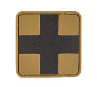 Mil-Tec Patch 3D First Aid PVC mit Klett Large Coyote