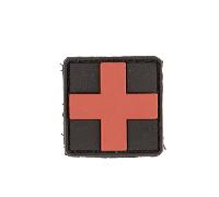 Mil-Tec 3D-Aufnäher First Aid Patch SM PVC mit Klett Schwarz