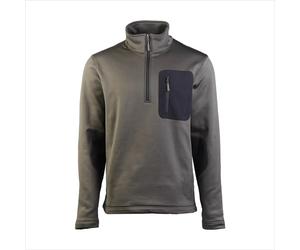 Mil-Tec Pullover Thermo-Fleece Zip - Schwarz / XXL
