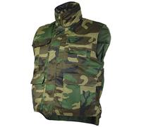 Mil-Tec Ranger Weste gefüttert woodland, Größe XXL, Herren, Synthetik