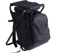 Mil-Tec Ansitzrucksack mit Hocker schwarz