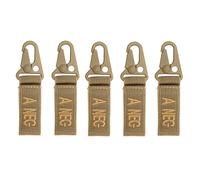 Mil-Tec - Schlüsselanhänger mit aufgenähter Aufschrift-"A NEG"- A - -Blutgruppe 5 Stk. - Coyote