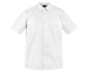 Mil-Tec - Service Short Sleeve Shirt - Hemd - White L