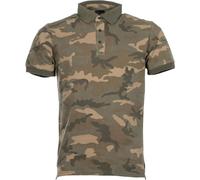 Mil-Tec Shirt Poloshirt Prewash Co Pikee Woodland XXL Herren