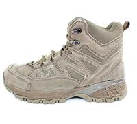 Mil-Tec Squad Stiefel 5 Inch • Taktischer Halbstiefel mit Speed-Lace-System & Zehenkappe • Atmungsaktiver Wildlederstiefel mit EVA-Sohle • Rutschfestes Profil für Outdoor & Arbeit • Coyote, 38